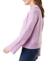 Gloria Vanderbilt Petite Abella Polo-Collar Sweater