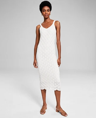 And Now This Women's Crochet Tank Midi Dress, Created for Macy's