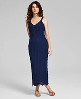 And Now This Women's Crochet Tank Midi Dress, Created for Macy's