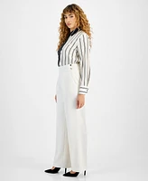 Bar Iii Women's Crepe Pull-On High-Rise Pants