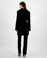 Michael Kors Petite Belted Zip-Front Coat, Created for Macy's