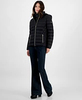Michael Kors Women's Hooded Packable Down Puffer Coat, Created for Macy's