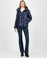 Michael Kors Women's Hooded Puffer Coat, Created for Macy's