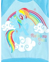 My Little Pony Toddler Girls Rainbow Dash Pullover Fleece Sweatshirt and Cosplay Hat to (2T - 10-12)