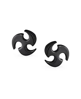 Bling Jewelry Small Warrior Ninja Star Stud Earrings Piercing Tragus Helix Ear Lobe Cartilage For Men Women Stainless Steel