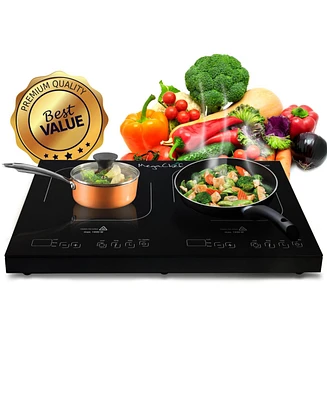 MegaChef 1400 Watt Dual Induction Cooktop