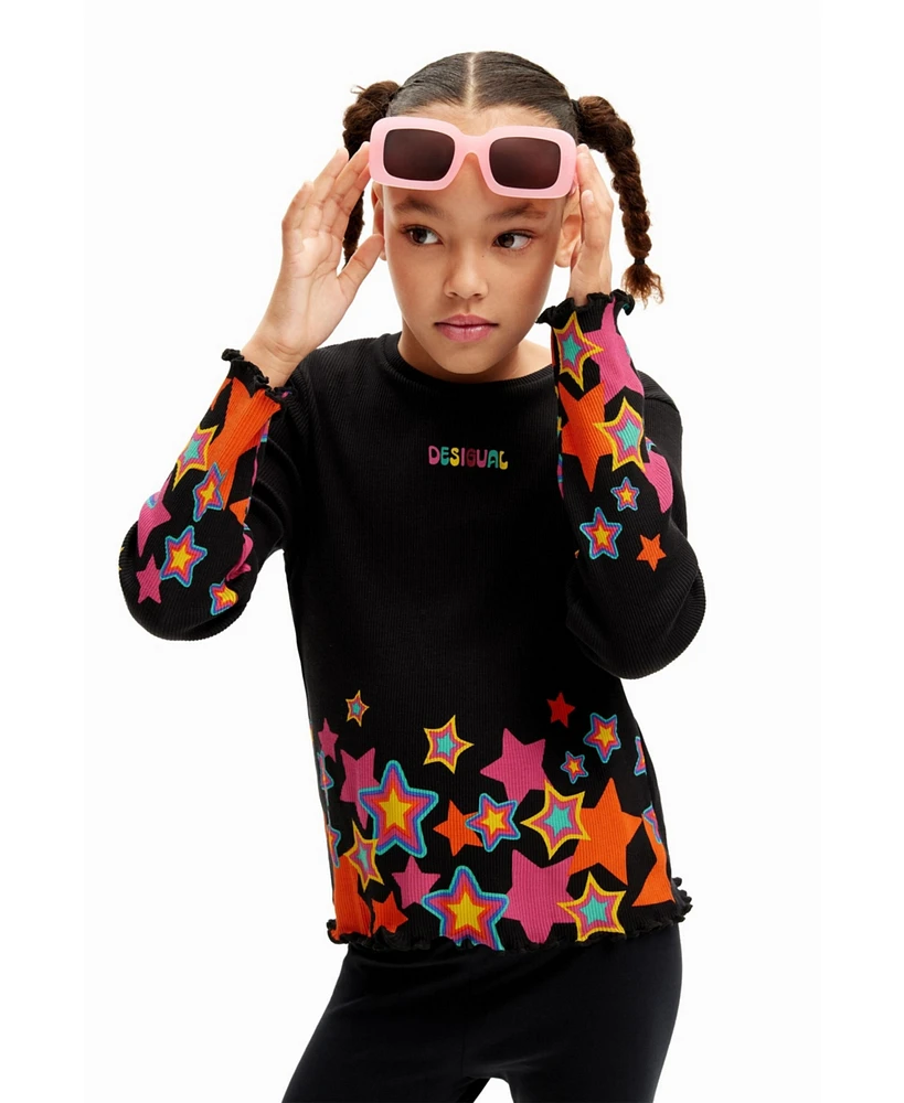 Desigual Girls Girls's Colorful star T-shirt