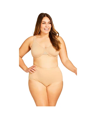 Avenue Women's Plus Size Basic Cotton Brief