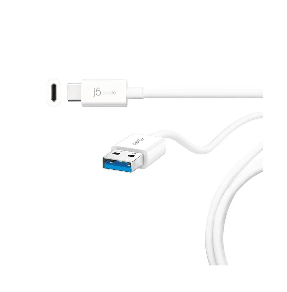 j5create JUCX06 Usb 3.1 Type-c to Type-a Cable, 3ft