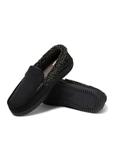 Dearfoams Men's Alexander Microsuede Moccasin House Shoe Slipper