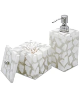 Lavender and Sage Marble 2-Pc. Bath Accessory Set