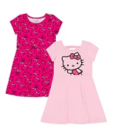 Hello Kitty Girls 2 Pack Skater Dresses to