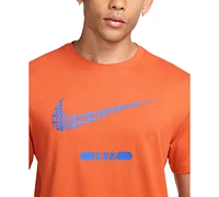 Nike Sportswear Men's Cotton Swoosh-Logo Crewneck T-Shirt