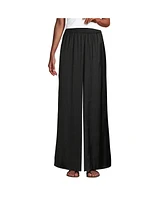 Lands' End Women's Wide Leg Fluid Palazzo Pants