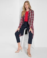 Tommy Hilfiger Women's Open-Front Tweed Topper Jacket