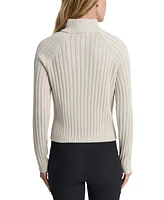 Dkny Sport Women's Half-Zip Mock Neck Top