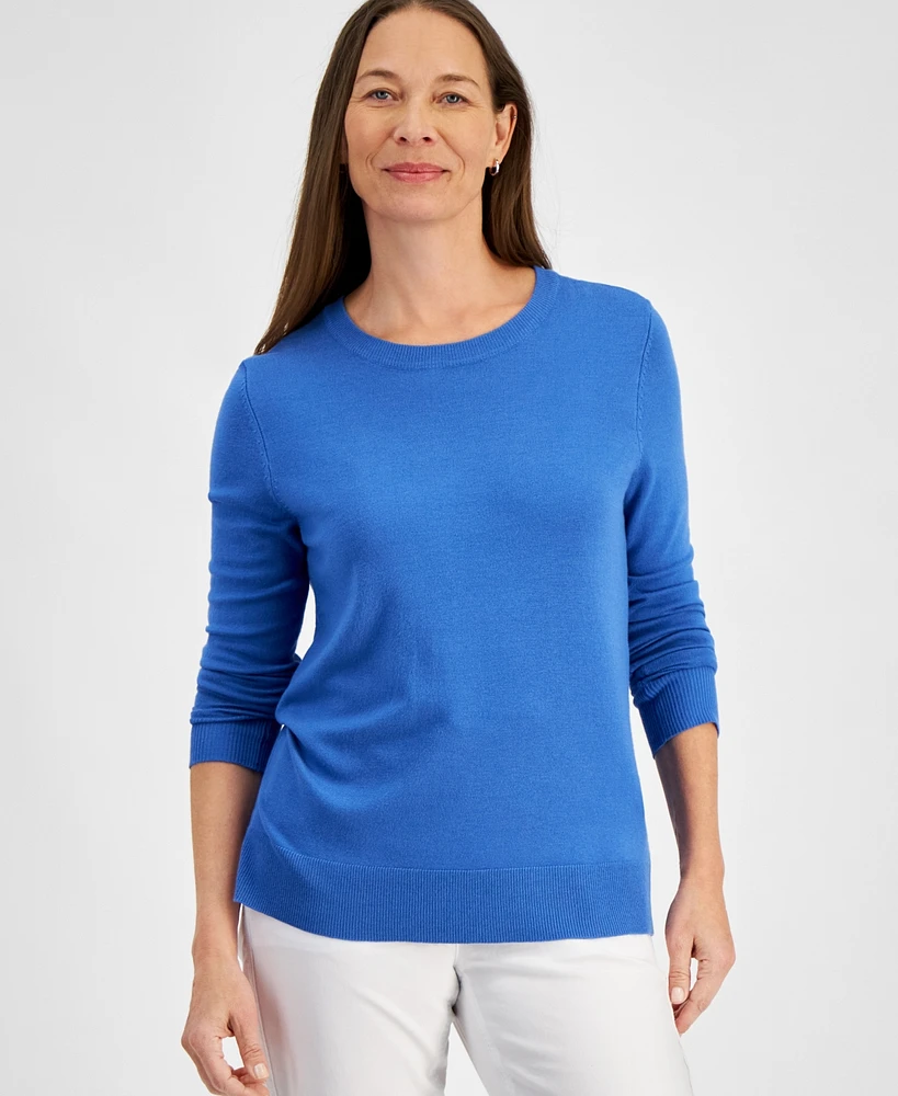 Style & Co Petite Crewneck Sweater