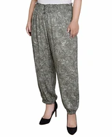 Ny Collection Plus Size Smock-Waist Pants