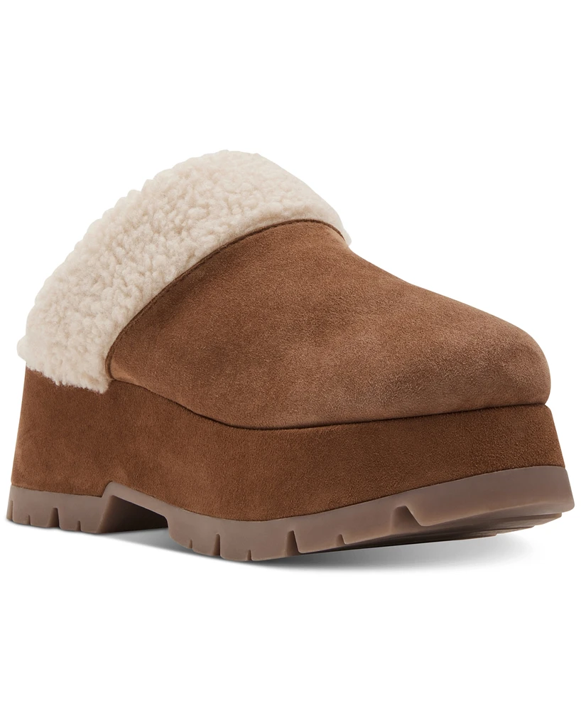 Steve Madden Women's Juney Platform Cozy Clogs