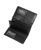 Club Rochelier Ladies Leather Clutch Wallet with Checkbook and Gusset