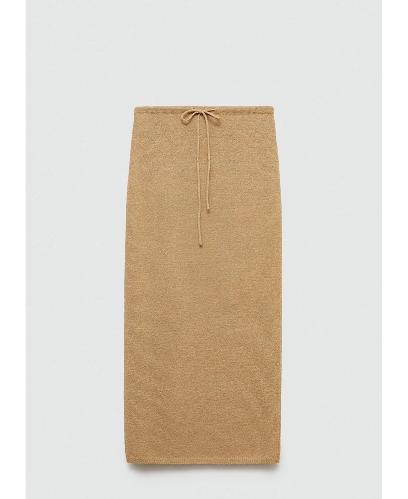 Mango Women's Long Knitted Skirt