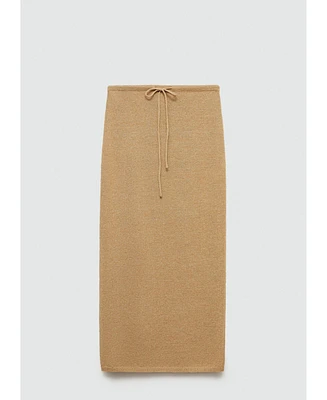 Mango Women's Long Knitted Skirt