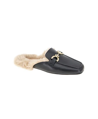 BCBGeneration Women's Pendall Slip On Fuzzy Mules