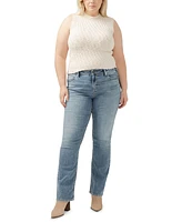 Silver Jeans Co. Plus Elyse Mid-Rise Comfort-Fit Slim Bootcut