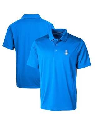 Cutter & Buck Men's Detroit Lions Throwback Logo Prospect Textured Stretch Polo