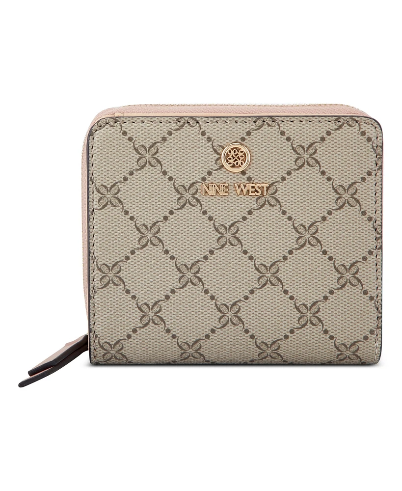 Nine West Lockup Zip Around Wallet