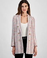 Anne Klein Women's Tweed Faux Double-Breasted Jacket