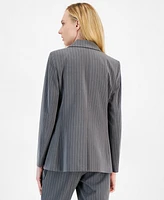 Tahari Asl Women's Pinstripe Double-Breasted Jacket