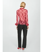 Mango Women's Pinstripe Suit Shirt