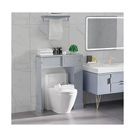 Slickblue Gray Bathroom Storage Cabinet – Sleek and Practical Organizer for Stylish Bathroom Storage