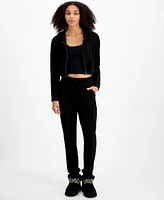 Self Esteem Zippered Hoodie Ribbed Jogger Pants