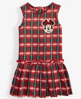 Disney Toddler & Little Girls Minnie Mouse Yarn-Dyed Plaid Dress