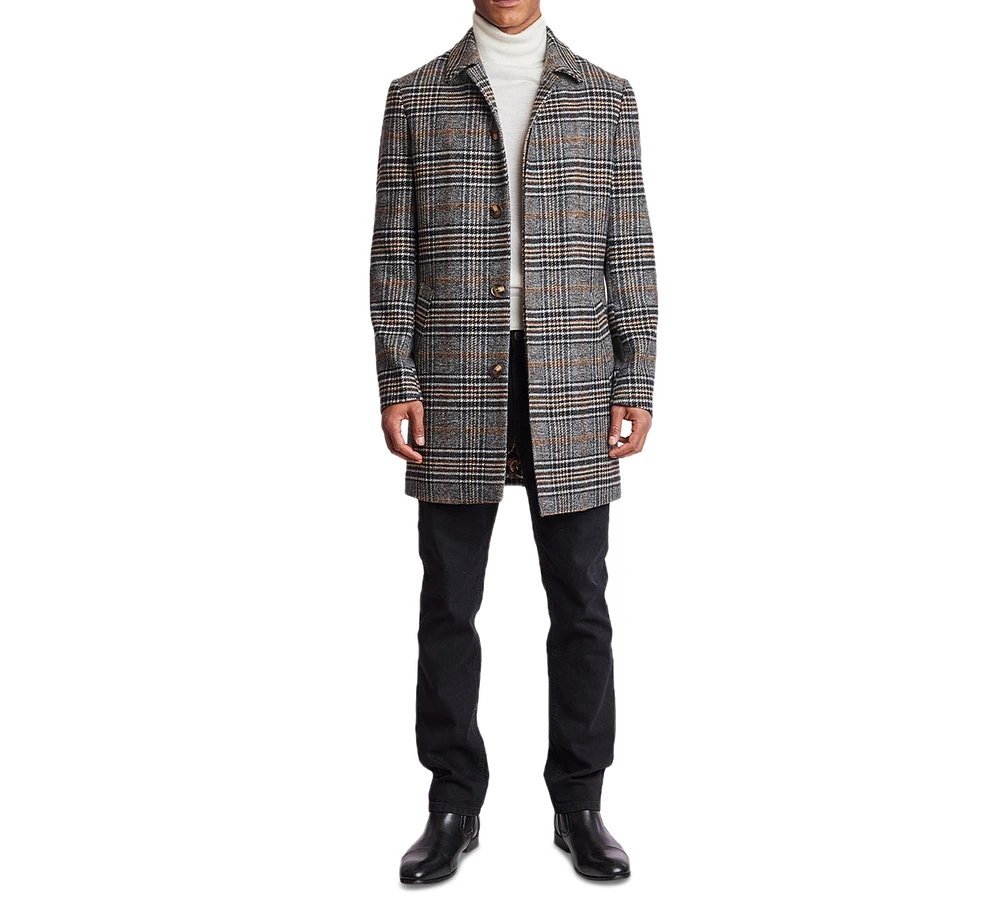 Paisley & Gray Men's Plaid Topper Coat