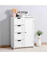 Slickblue Bathroom Storage Cabinet with Shelves Stylish and Functional Organizer