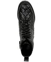 Sam and Libby Women's Otis Quilted Lug Sole Lace Up Combat Boots