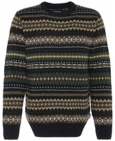 Barbour Men's Case Classic-Fit Fair Isle Wool Crewneck Sweater