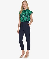 Tommy Hilfiger Women's Mid-Rise Ponte Skinny Ankle Pants