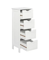 Slickblue 4-Drawer Storage Cabinet Functional and Stylish Organizer for Any Space