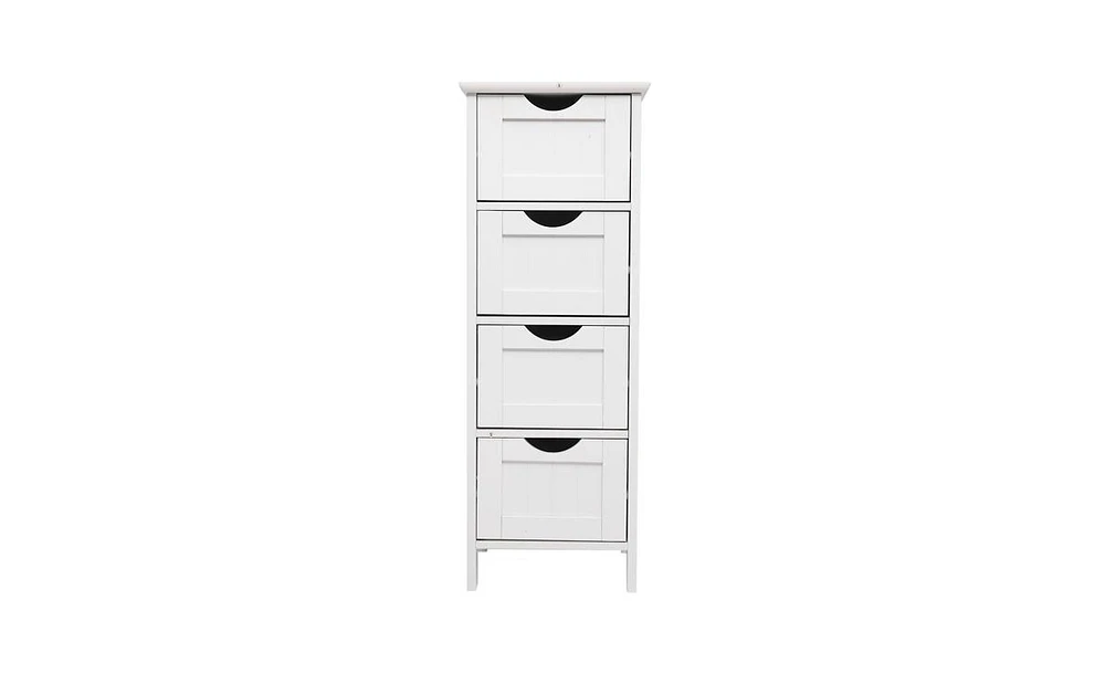 Slickblue 4-Drawer Storage Cabinet Functional and Stylish Organizer for Any Space