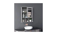 Slickblue Bathroom Cabinet with Mirror Space-Saving Storage Solution with Stylish Reflective Design