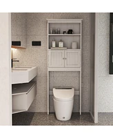 2-Tier Over-the-Toilet Rack – Space-Saving Bathroom Storage Shelf for Extra Organization