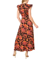 CeCe Women's Maxi Wrap Dress