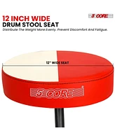 5 Core Drum Throne Padded Guitar Stool Height Adjustable Music Chair Ds 01 Red