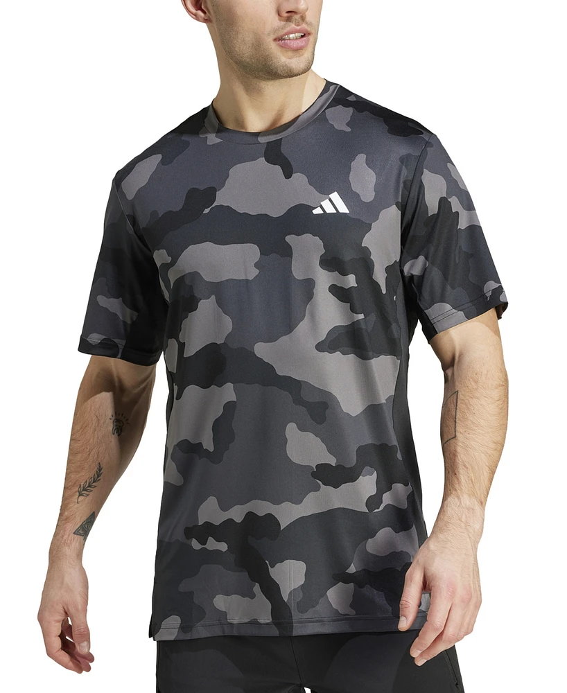 adidas Men's Aeroready Camo-Print Short-Sleeve T-Shirt