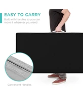 Best Choice Products 4in Thick Folding Portable Onyx Black Mattress Topper w/ Carry Case