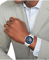Tommy Hilfiger Men's Automatic Silver-Tone Stainless Steel Bracelet Watch 43mm